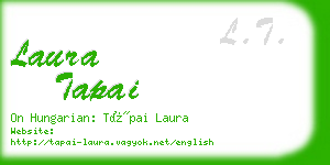 laura tapai business card